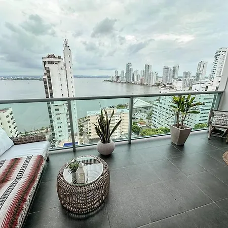 1bd Amazing View-modern Apt-luxury Building * Cartagena