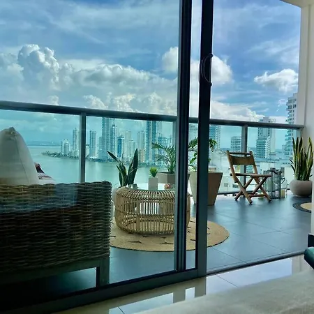 Apartamento 1bd Amazing View-modern Apt-luxury Building Cartagena